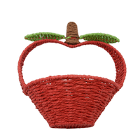 TF-29 gros en bois décoratif noël nouveau bébé bambou tissé garniture emballage panier pour tissé en vrac boîte cadeau panier