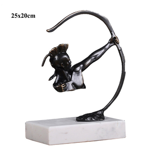 Trofeo Scultura Artistica 3D a Forma di Freccia in Ottone per Competizioni di Tiro con l'Arco, Ornamento Decorativo per la Casa, Statua in Metallo - Vendita all'Ingrosso - Product Image 4