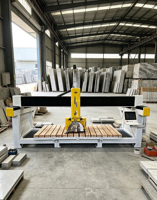 Scie à pont 5+2 axes ZEUS pour la découpe de carreaux, granit et marbre, machine de découpe de pierre CNC, pompe, boîte de vitesses, roulement, moteur de puissance 15KW+7.5KW