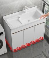 Armoire de salle de bain, kit de lavabo, évier de lavage imperméable, plan de lavabo, meubles de salle de bain, combinaison pour hôtel, balcon