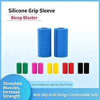 Poignées de haltères réglables en silicone robuste – Housses antidérapantes pour équipement de fitness en salle et en extérieur – Support durable pour les bras