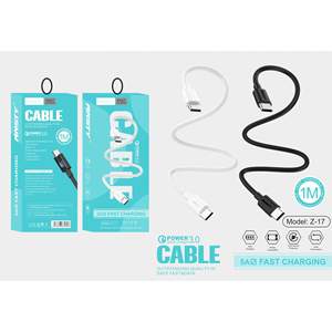 Cable USB-C a USB-C de 1M para Carga Rápida y Transferencia de Datos, Modelo Z 17 - Product Image 1