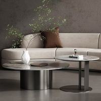 Ensemble de tables basses modernes, durables, luxueuses, minimalistes, dorées, petites, en acier inoxydable, extensibles, uniques, pour le salon, meubles tendance
