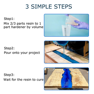 Prezzo di incapsulamento resina legno Rezin resina epossidica resistente ai raggi UV e indurente 2 :1 <span class=keywords><strong>Recina</strong></span> Epoxica - Product Image 4