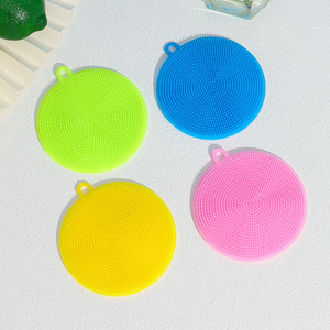 Safe and Dry Fast Silicone Dish Scrubber Silicone Sponge Dish <b>Brush</b> BPA Free Dishwasher Fruits <b>Vegetables</b> Washing and Cleaning - Product Image 3