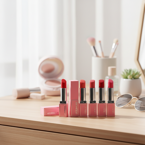 ลิปสติก CORINGCO CHERRY CHU BONNY สูตรเนื้อเนียนเงา ป้องกันแสงแดด สารเคมีจากเกาหลี เครื่องสำอางเกาหลี 6 สี - Product Image 3