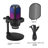 Microphone à condensateur hypercardioïde filaire USB, réponse en fréquence 100Hz-20kHz, haute sensibilité 115dB SPL, 75dB SNR, pour jeux sur ordinateur
