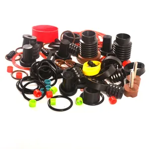 Custom silicone rubber protective sleeve bellows gasket screw wrap rubber stopper out coil foot sleeve Other rubber products