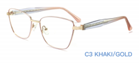 Gafas Ópticas de Metal de Nuevo Diseño para Mujer, Monturas de Gafas con Forma de Ojo de Gato, Forma de Diamante, Estilo Lujoso, Disponibles en Stock