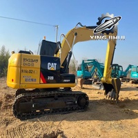 Excavatrice sur chenilles compacte d'occasion Cat 312, fiable et durable, 12 tonnes, pour la construction urbaine et l'entretien routier
