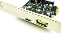 Adaptateur de carte express USB 3.1 USB 3.1 Type C 19 broches avant USB 3.0 contrôleur PCI-e USB3 pcie x1 convertisseur carte d'extension
