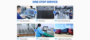 Đen Anodized 6063 T5 nhôm ép đùn Xe Dẫn tản nhiệt CNC chính xác gia công thẳng vây vuông tản nhiệt Cắt Uốn - Product Image 4