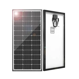 100w高效可折叠太阳能电池板100w黑色柔性太阳能电池板便携式电池板de 100w太阳能