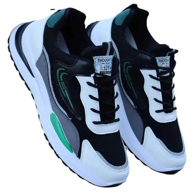 Plastik spor spor Mix ayakkabı markalı yaz moda yeni tasarım erkek koşu erkekler için spor ayakkabı Pu Mesh nefes Sneakers