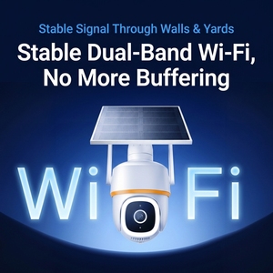 Cámara de <span class=keywords><strong>Seguridad</strong></span> Solar para Exteriores WiFi6 con Batería, PTZ 1080P, Visión Nocturna a Todo Color, Detección Humana, Grabación AOV 24/7 - Product Image 4