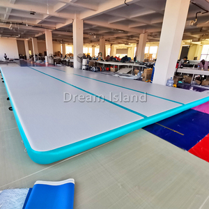 Grand tapis de <span class=keywords><strong>gymnastique</strong></span> gonflable en PVC, <span class=keywords><strong>matelas</strong></span> à air épais avec pompe à air imperméable - Product Image 2