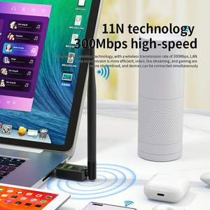Adaptador <span class=keywords><strong>WiFi</strong></span> USB de 300Mbps, Tarjeta de Red Inalámbrica con <span class=keywords><strong>Antena</strong></span> de Alta Ganancia de 5dBi para <span class=keywords><strong>PC</strong></span> de Escritorio y Portátil - Product Image 4