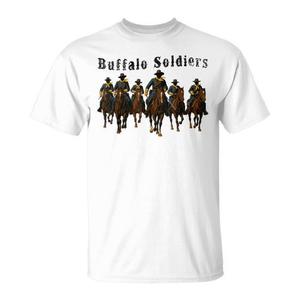 T-shirt Buffalo Soldiers, histoire afro-américaine, design cowboy noir du Texas - Product Image 1