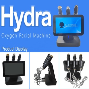 Portable Home Beauty Salon Hydra Oxygen Facial <b>Machine</b> 3 Handles High Frequency Hydro Oxygenation Pods for Hydrating Facial Neck - Product Image 2