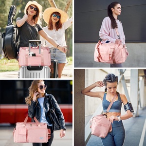Wholesale Water-Repellent Weekender Gym Travel <b>Bag</b> Foldable Travel <b>Bag</b> <b>with</b> <b>Shoe</b> <b>Compartment</b> and Wet <b>Compartment</b> - Product Image 6