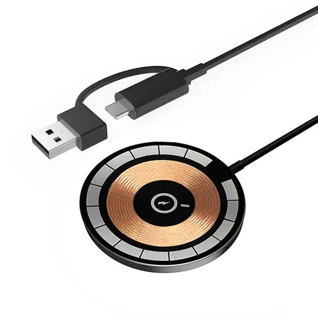 Für magnetisches kabelloses Ladegerät Schnellladekissenständer für iPhone 13 12 11 14 Pro Max XS USB C Schnellladestation