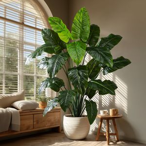 Feuilles artificielles faites à la main les plus vendues, Monstera, palmier du voyageur, pour la décoration de la nouvelle <span class=keywords><strong>maison</strong></span> - Product Image 4