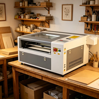 Mini Grabadora Láser CO2 320 440 460, Máquina de Grabado y Corte Láser para Piedra, Goma y Madera con Refrigeración por Agua