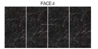 Carrelage en marbre noir glacé 600X1200, matériau décoratif pour murs extérieurs et intérieurs, design moderne pour salle de bain et salon