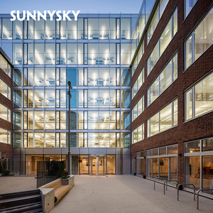 Giá Cả Hợp Lý Hiện Đại Xây Dựng Nhôm Loại Rèm Tường Với Chi Tiết Dwg - Product Image 3