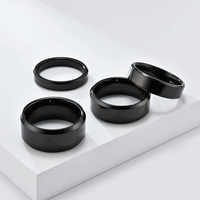 Bagues en tungstène or 18 carats finition mate pour hommes femmes bandes de mariage classiques bords biseautés polis confortables pour les fiançailles