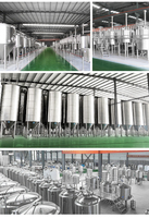 Équipement de brassage de bière artisanale automatique HG 500l 1000l, cuve sous pression, fermentateur de céréales, usine de brasserie