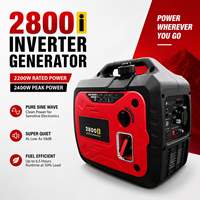 Générateur électrique portable à essence E-XIAPU 2,2 kW 2,5 kW 220 V 12 V avec onduleur pour la maison