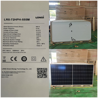 Longi Hi-Mo X6 panneau solaire photovoltaïque à haute efficacité 620W 630W bifacial double verre avancé HPBC 2.0 cellules panneaux solaires