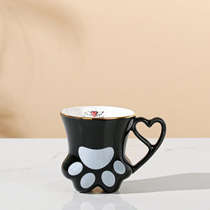Taza de Cerámica Creativa con Forma de Pata de Gato, Linda y Kawaii, <span class=keywords><strong>para</strong></span> Regalos de Cumpleaños, <span class=keywords><strong>para</strong></span> Chicas, <span class=keywords><strong>Parejas</strong></span>, <span class=keywords><strong>Amor</strong></span>, Taza de Porcelana - Product Image 6