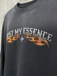 เสื้อยืดคอตตอนหนาน้ำหนักมากสไตล์วินเทจจากผู้ผลิต รับสกรีนโลโก้ เสื้อยืดคอกลมแขนยาวผู้ชายแบบพื้นฐาน - Product Image 4