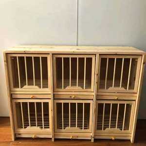 エコフレンドリー 木製鳩舎 レース鳩繁殖用鳩の巣箱 ボタン式クロージャー付き 血統鳩 レース鳩用ケージ - Product Image 5