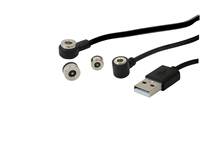 Câble de charge magnétique personnalisé USB vers connecteur Pogo Pin, chargeur magnétique universel rond pour montre connectée et appareil de beauté
