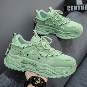 Chaussures respirantes pour hommes, tendance et polyvalentes, chaussures de sport à semelle épaisse augmentant la taille, chaussures décontractées - Product Image 5