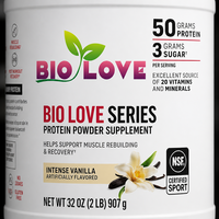 Poudre de protéines OEM Intense Vanilla 907G 50G Protéines par portion 20 vitamines et minéraux Soutien musculaire
