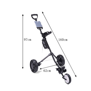 Factory Directly Supply Folding <b>Golf</b> Push Cart Three Wheels Trolley With Kettle JTS-T003 <b>Golf</b> Trolley With 3 Wheels JTS-T003 - Product Image 3