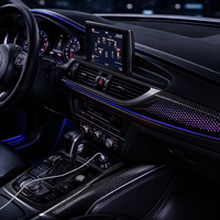 Éclairage d'ambiance automobile ZX 64 couleurs pour Audi A6 C7 S6 RS6 2012-2018, mise à niveau de l'éclairage de selle LED 12V Symphony