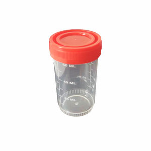 Vaso para orina Wei Hong de 60 ml con tapa de rosca, transparente, desechable, para uso médico. - Product Image 4