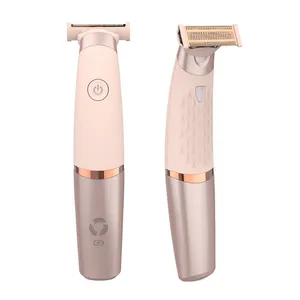 Draagbare Elektrische Body Hair Remover Dames Scheertrimmer Met Led Licht Scheermes Lichaam Bikini Trimmer Scheermes Vrouw