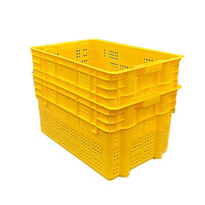 Plastic <b>Crates</b> <b>Stackable</b> Misaligned Box For Logistics Packaging Standard Sizes Available - Product Image 1