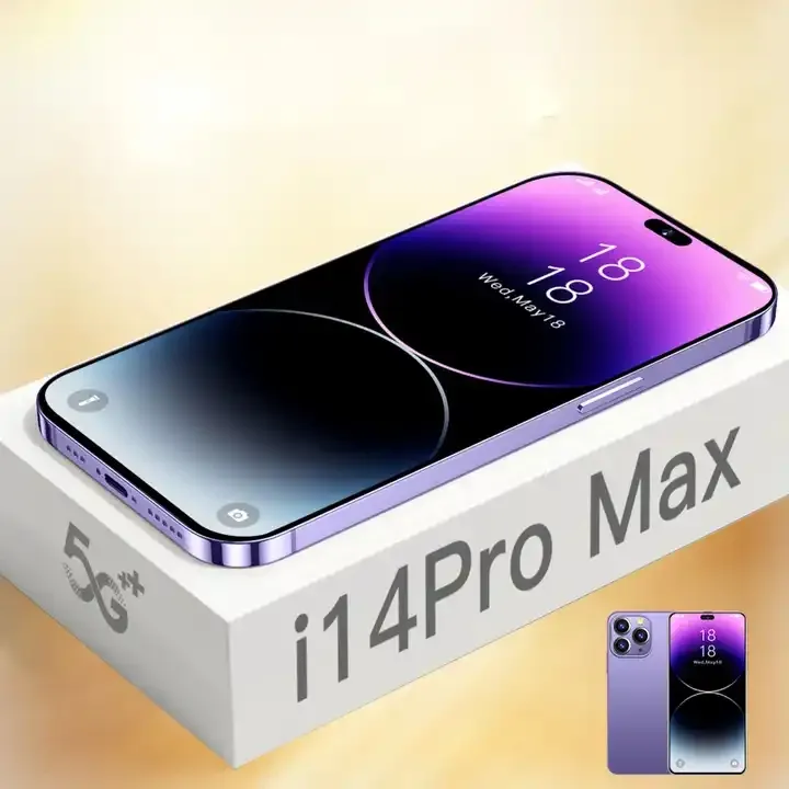 Cheap original i 14 Pro max unlock cell phone Android Global version 12GB+512GB 7.3 inch dual sim 5G Smart mobile Phone