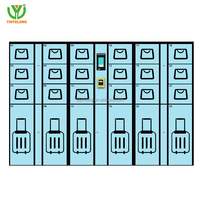 Casiers intelligents YL pour salle de sport, système de casiers de rangement pour bagages en métal avec API et SDK, logiciel de connexion avec paiement par carte