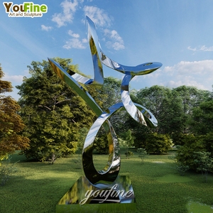 Tóm tắt hiện đại trang trí vườn thép không gỉ ngoài trời kim loại sân nghệ thuật điêu khắc - Product Image 2