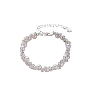 Fashion Beaded <b>Bracelet</b> Zinc Alloy Pearl Crystal Wedding Jewelry - Product Image 5