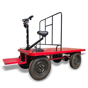 Valla de 4 ruedas Carro de mano plano de carga eléctrica Carros con especificación de neumáticos 400-10 a la venta - Product Image 3