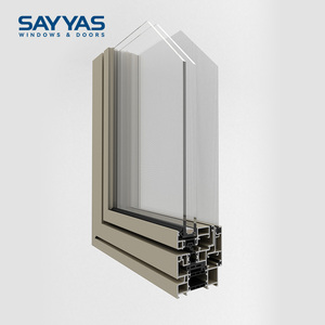 Fenêtre à cadre moderne avec rupture de pont thermique et verre fixe pour villa de luxe, couleur RAL personnalisée, fabrication de précision, fenêtres Sayyas GR75OWS - Product Image 3